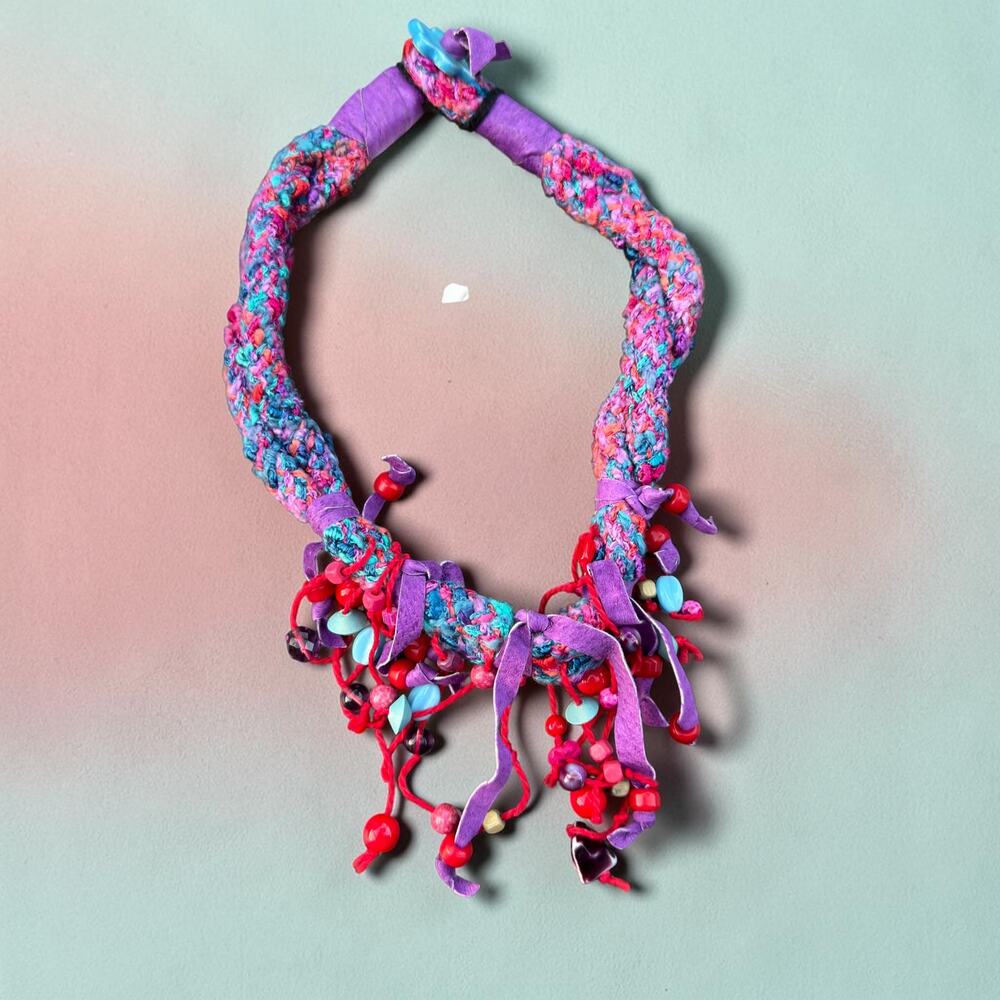 Lonnie Lovness Bright Jewels of the Nile Boho Statement Necklace